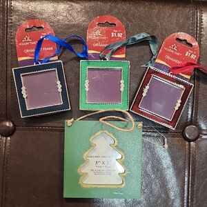 Set of Holiday Ornament Frames